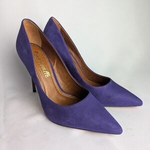 L'INTERVALLE Women Heels Pumps Size 8 US Purple Color Made In Brazil Pointed Toe